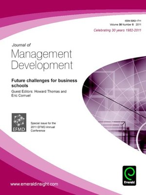 cover image of Journal of Management Development, Volume 30, Issue 5